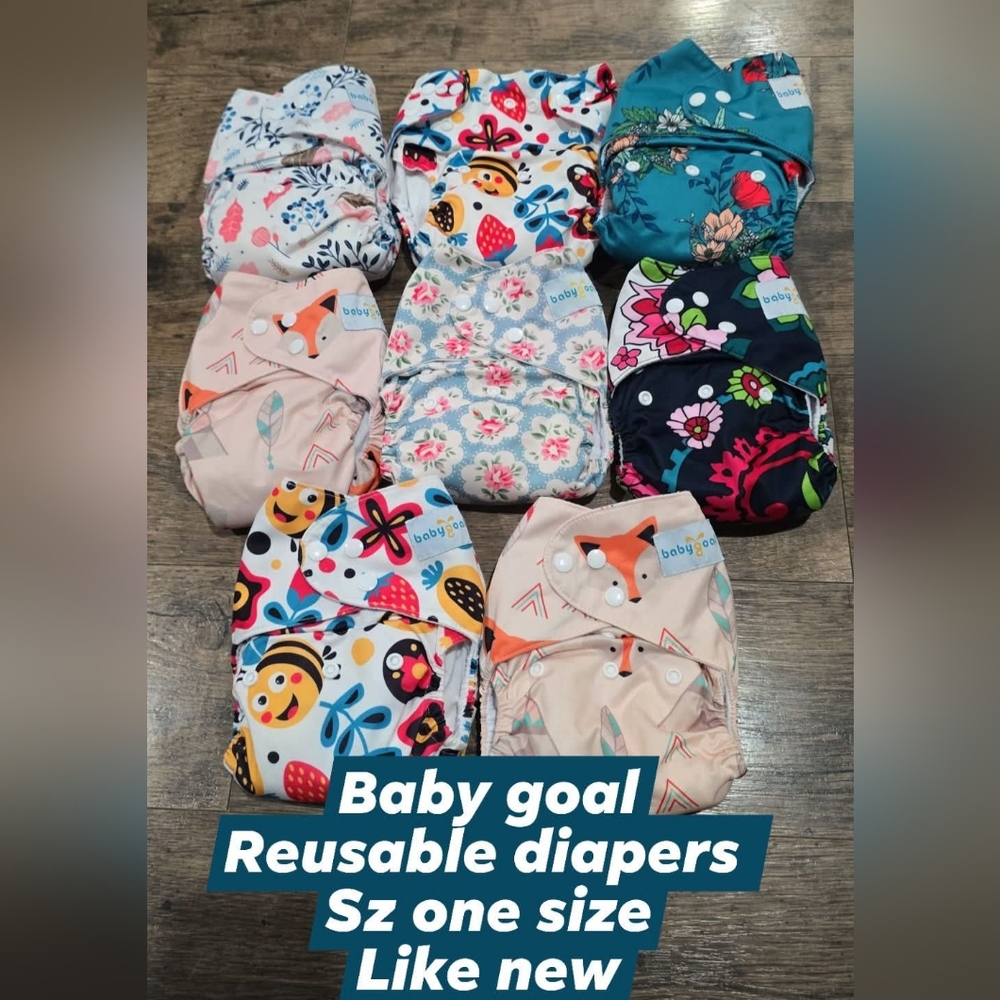 Baby goal reusable diapers sz one size